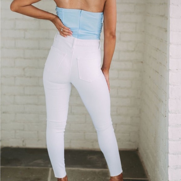 These three boutique blue structured cowl bodysuit - Picture 4 of 5